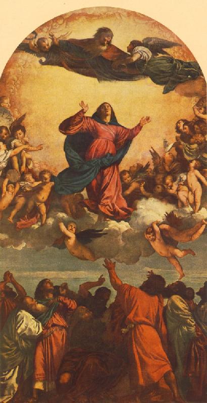 TIZIANO Vecellio Assumption of the Virgin dsg Germany oil painting art